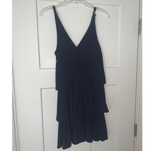 NEVER WORN J. Crew Navy Ruffle Dress